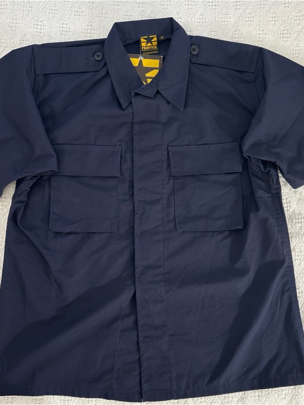Propper Men's Navy Utility Short-Sleeve Shirt Jacket